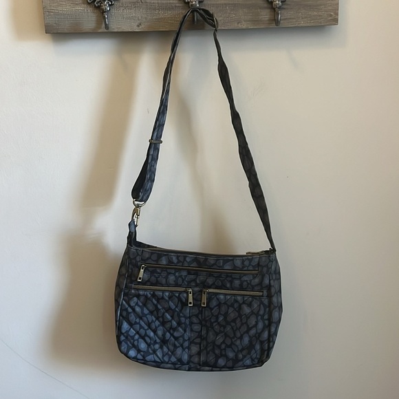 Travelon Anti-Theft Crossbody Bag & Matching Pouch Leopard Inside Light RFID - Picture 4 of 11